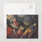 Carte Postale Christ dans le jardin des Oliviers, 1625 (Devant / Derrière)