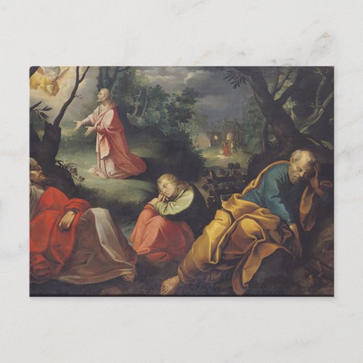Carte Postale Christ dans le jardin des Oliviers, 1625 (Devant)