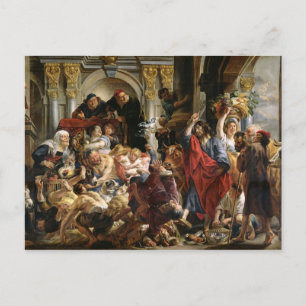 Carte Postale Christ Driving the Merchants from the Temple