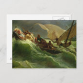 Carte Postale Christ endormi dans son bateau (Devant / Derrière)