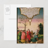 Carte Postale Christ enseigne à ses disciples (Devant / Derrière)