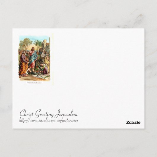Carte Postale Christ entrant à Jérusalem (Dos)