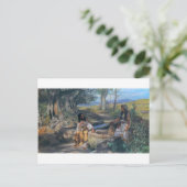 Carte Postale Christ et femme samaritaine vers 1890 (Debout devant)