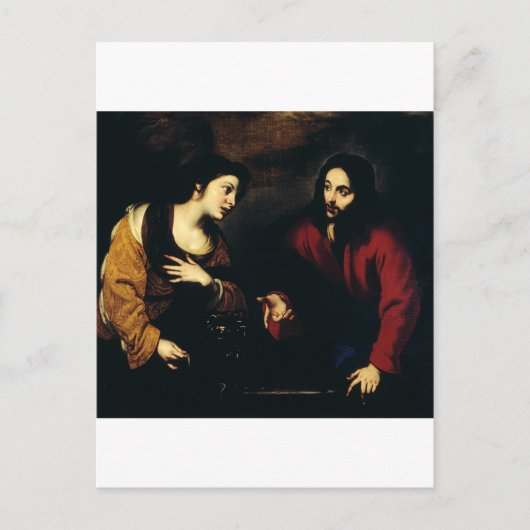 Carte Postale Christ et la femme de Samarie (Devant)
