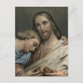 Carte Postale Christ et saint Jean par Ary Scheffer (Devant)
