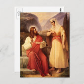 Carte Postale Christ et Samaritain par Christian Schleisner (Devant / Derrière)