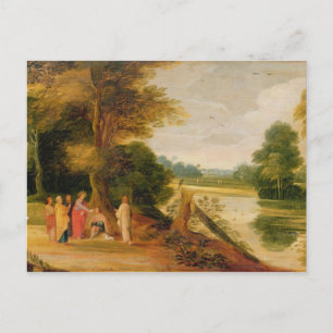 Carte Postale Christ guérir l'homme aveugle