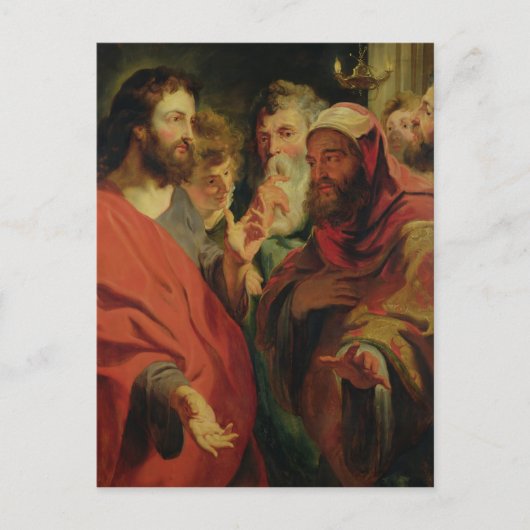 Carte Postale Christ instruit Nicodemus (Devant)