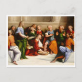 Carte Postale Christ Laver les pieds des disciples, Garofalo (Devant)