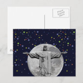 Carte Postale Christ, lune et étoiles (Devant / Derrière)