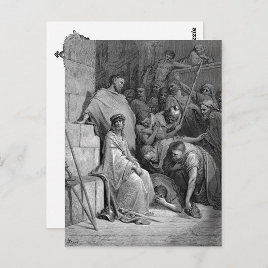 Carte Postale Christ masqué (Devant / Derrière)