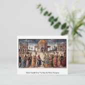 Carte Postale Christ Met Les Clés De Pietro Perugino (Debout devant)