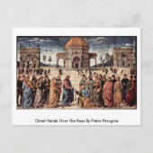 Carte Postale Christ Met Les Clés De Pietro Perugino (Devant)