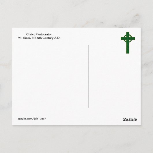 Carte Postale Christ Pantocrator (Dos)