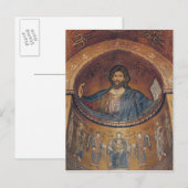 Carte Postale Christ Pantocrator et la Vierge (Devant / Derrière)