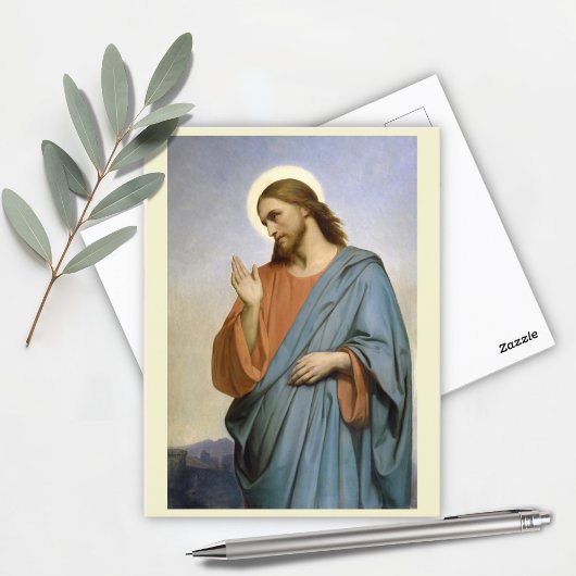 Carte Postale Christ pleurs sur Jérusalem par Ary Scheffer