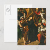 Carte Postale Christ porte la croix (Devant / Derrière)