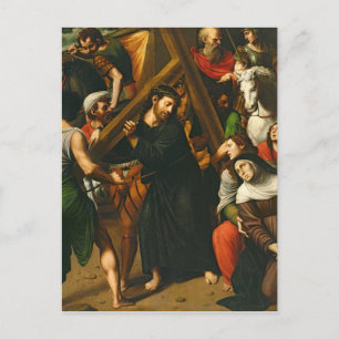 Carte Postale Christ porte la croix