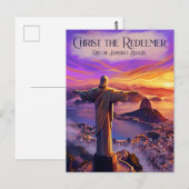 Carte Postale Christ Rédempteur Brésil (Devant / Derrière)