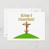 Carte Postale Christ ressuscité (Devant / Derrière)