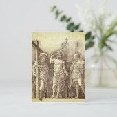 Carte Postale Christ ressuscité entre saint André et saint Longi (Debout devant)