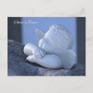 Carte Postale Christ ressuscité Figine d'ange doux CC0114 Pâques