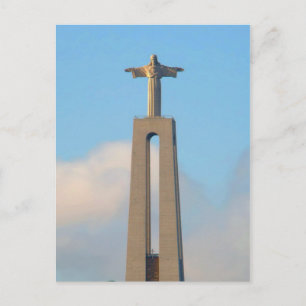 Carte Postale Christ sur la colline à Lisbonne