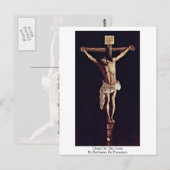 Carte Postale Christ Sur La Croix Par Zurbaran De Francisco (Devant / Derrière)