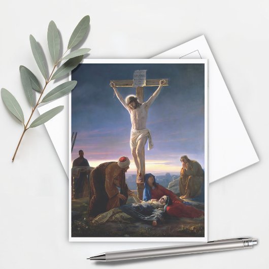 Carte Postale Christ sur la Croix, Religieux