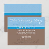 Carte Postale CHRISTENING INVITATION tout simplement super bleu  (Devant / Derrière)