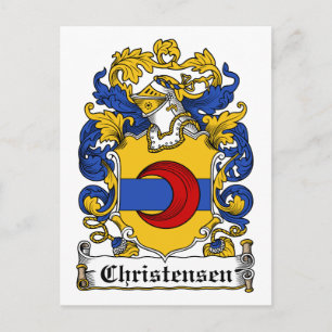 Carte Postale Christensen Family Crest
