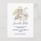 Carte Postale Christian Angel Shepherd avec mouton Enregistrer l (Devant)