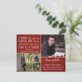 Carte Postale Christian Bible Verse Photo Collage Graduation (Debout devant)