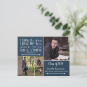 Carte Postale Christian Bible Verse Photo Collage Graduation (Debout devant)