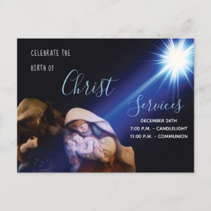 Carte Postale Christian Church Christmas Eve Service 