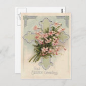 Carte Postale Christian Cross Rose Daisy (Devant / Derrière)