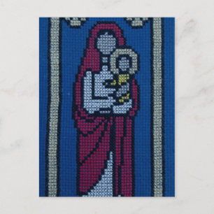 Carte Postale Christian embroidery