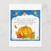 Carte Postale Christian Jack-o'-lantern Citrouille (Devant)