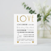 Carte Postale Christian Love Bible verse Typographie Chic (Debout devant)
