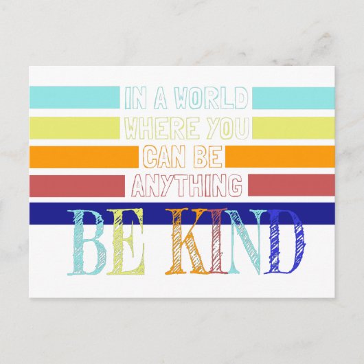 Carte Postale Christian Miracle Worker BE Kind (Devant)