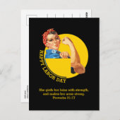 Carte Postale Christian ROSIE RIVETER Fête du Travail (Devant / Derrière)