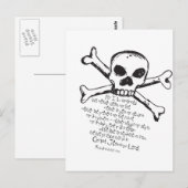 Carte Postale Christian Skull (Devant / Derrière)