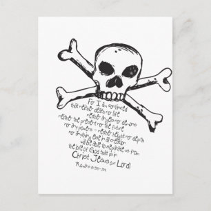 Carte Postale Christian Skull