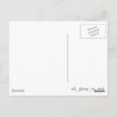 Carte postale Christian Sunflower (Dos)