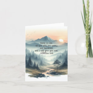 Carte postale Christian Watercolor