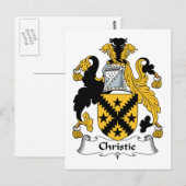 Carte Postale Christie Family Crest (Devant / Derrière)