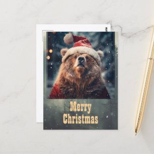 Carte Postale Christmas Bear