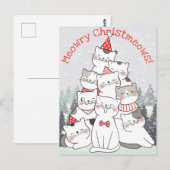 Carte postale Christmas Cats (Devant / Derrière)