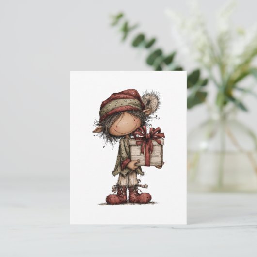 Carte Postale Christmas Clipart Collection | Teddy Bear (Debout devant)