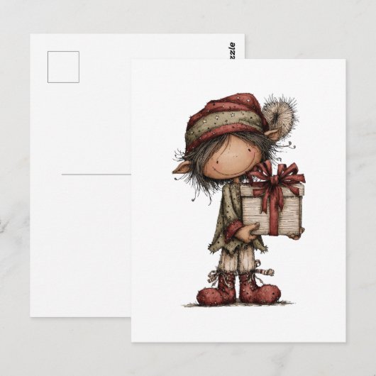 Carte Postale Christmas Clipart Collection | Teddy Bear  (Devant / Derrière)